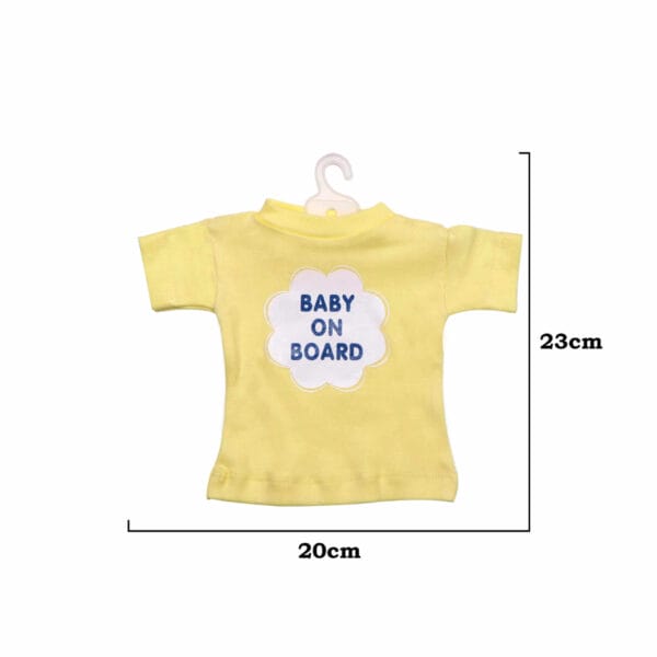 Baby on Board Car Decals Cloth Safety Sign Board with Hanger & Vacuum suction cup - Image 4