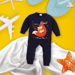 My First Mother’s Day Baby Romper – Full Body “I Love My Mummy” Bodysuit for Newborn Infant Girl or Boy – Cute and Heartwarming Mother’s Day Gift Outfit – Babywish