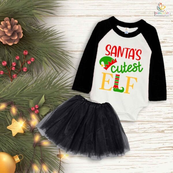 Newborn girls tutu skirt Full Sleeve romper Christmas print onesies bodysuits for baby 0 to 12 months - Image 5