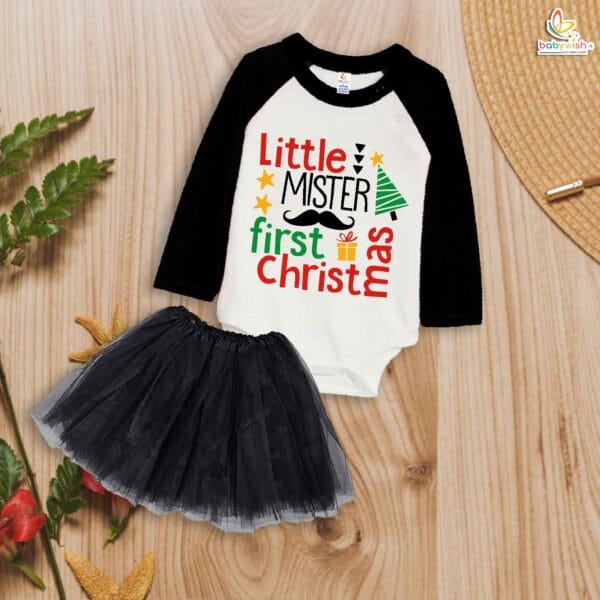 Newborn girls tutu skirt Full Sleeve romper Christmas print onesies bodysuits for baby 0 to 12 months - Image 5