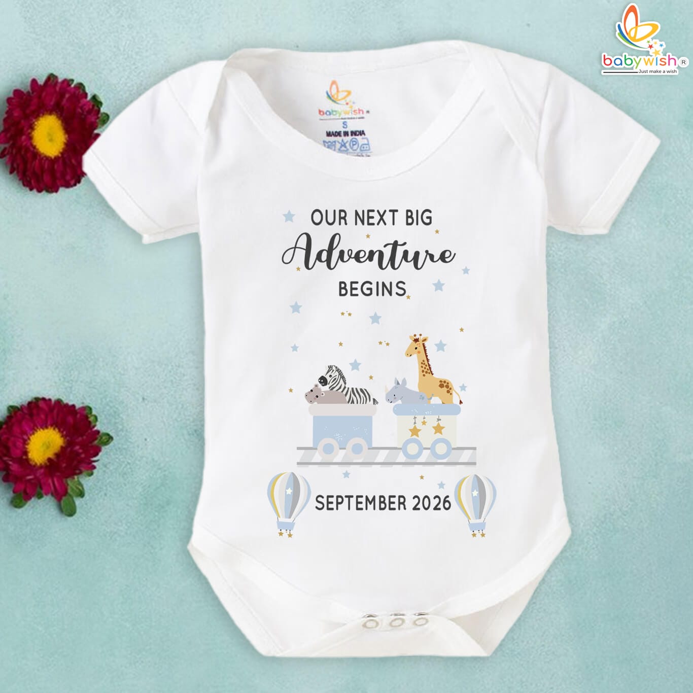 baby wish Customizable Baby Pregnancy  Announcement Outfit for Pregnancy Reveal Photoshoot - customize with Your Family Name