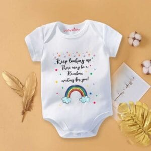Baby Newborn Monsoon Bodysuits romper Half Sleeve Envelope Neck Onesies Rainfall  Outfit