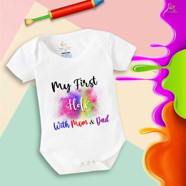 Newborn Girl's Tutu Skirt & Romper Holi Print Onesies bodysuits For baby 0 to 3 Months - Image 5