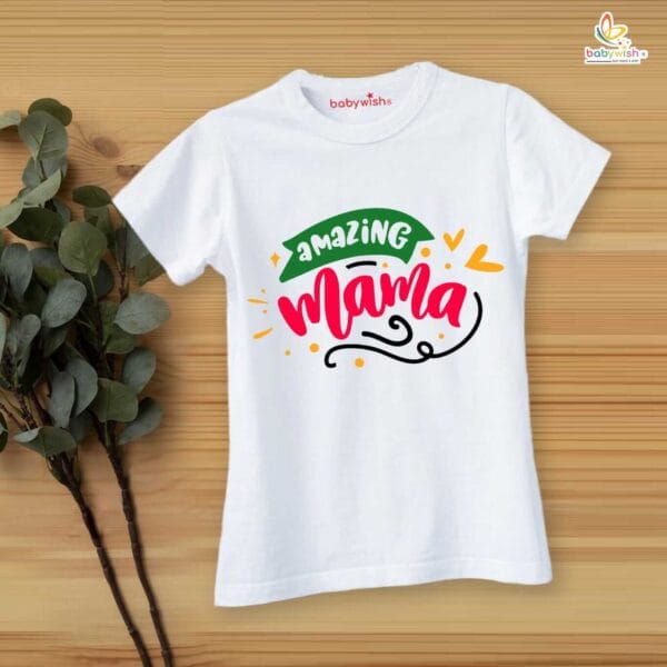 Mothers Day Special Combo White T-Shirts and Romper Sets for Mother and baby Combo Pack of 2 - Image 2