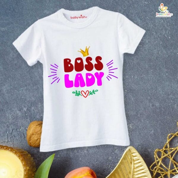 Mothers Day Special Combo White T-Shirts and Romper Sets for Mother and baby Combo Pack of 2 - Image 2