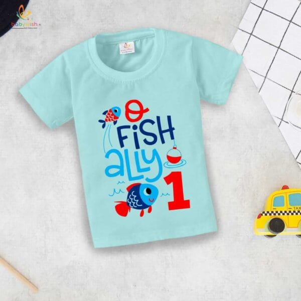 One Year Birthday Unisex T-Shirt Half Sleeve Round Neck Topwear tee for kids - Image 2
