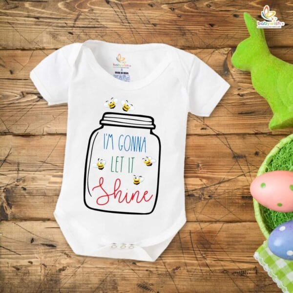 Mothers Day Special Combo White T-Shirts and Romper Sets for Mother and baby Combo Pack of 2 - Image 3