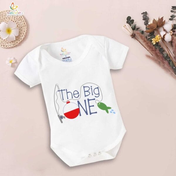 One month unisex baby romper half sleeve round neck onesie - Image 5