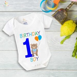One month unisex baby romper half sleeve round neck onesie