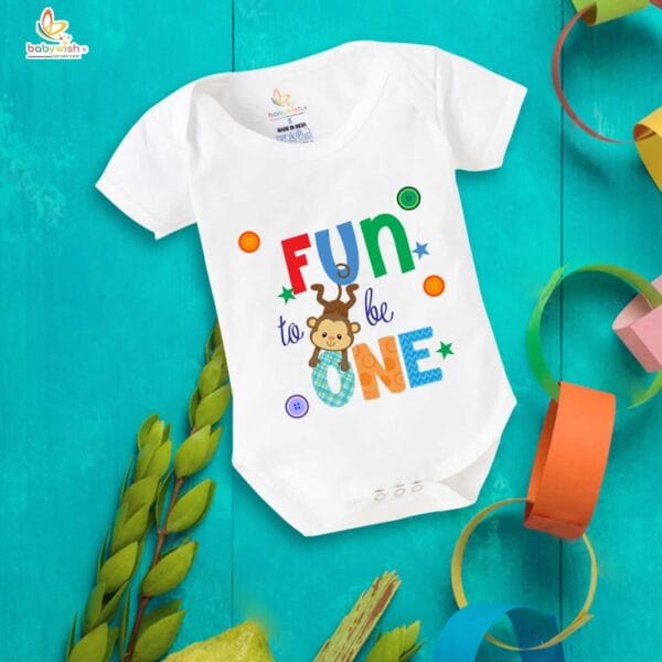 One month unisex baby romper half sleeve round neck onesie - Image 2