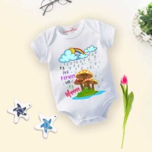 Baby Newborn Monsoon Bodysuits romper Half Sleeve Envelope Neck Onesies Rainfall  Outfit