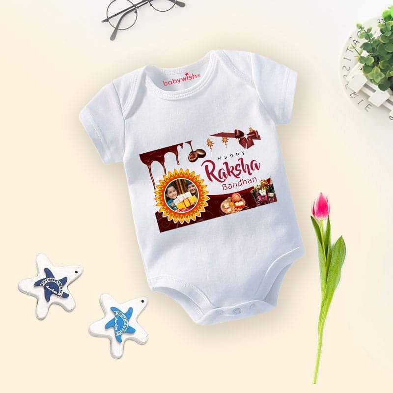 Babywish Rakshabandhan Romper Brother Sister Matching dress Rakshabandhan gift for Rakhi