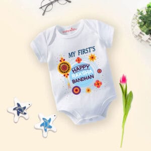 Babywish Rakshabandhan Romper Brother Sister Matching dress Rakshabandhan gift for Rakhi