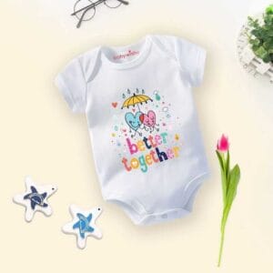 Baby Newborn Monsoon Bodysuits romper Half Sleeve Envelope Neck Onesies Rainfall  Outfit