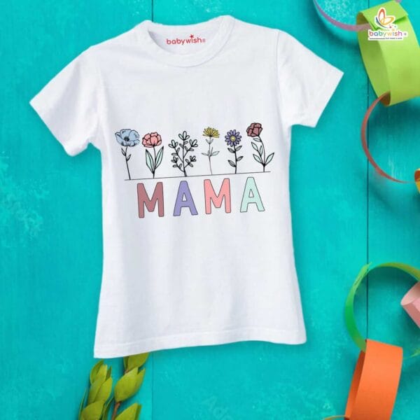 Mothers Day Special Combo White T-Shirts and Romper Sets for Mother and baby Combo Pack of 2 - Image 2