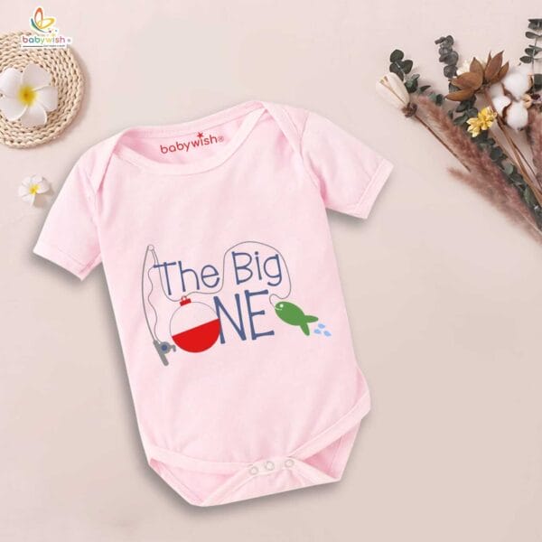 One month unisex baby romper half sleeve round neck onesie - Image 3