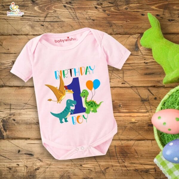 One month unisex baby romper half sleeve round neck onesie - Image 4