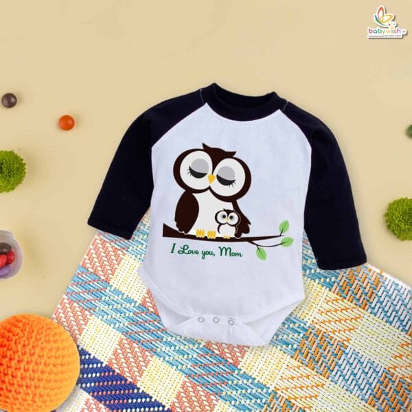 My First Mother’s Day Baby Romper – Full Sleeve “I Love Mother” Bodysuit for Newborn Infant Girl or Boy – Cute Mother’s Day Gift Outfit – Babywish - Image 3