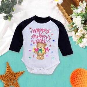 My First Mother’s Day Baby Romper – Full Sleeve “Today Is Mummy’s Day” Bodysuit for Newborn Infant Girl or Boy – Cute Mother’s Day Outfit – Babywish