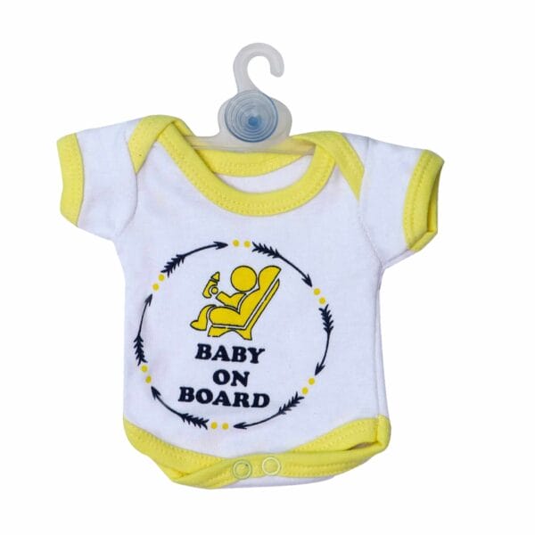 Baby on Board Car Decals Cloth Safety Sign Board with Hanger & Vacuum suction cup - Image 4