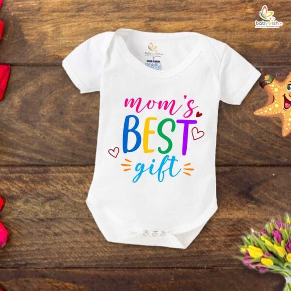 Mothers Day Special Combo White T-Shirts and Romper Sets for Mother and baby Combo Pack of 2 - Image 3
