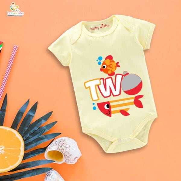 Two month unisex baby romper half sleeve round neck onesie - Image 3