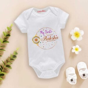 Babywish Rakshabandhan Romper Brother Sister Matching dress Rakshabandhan gift for Rakhi