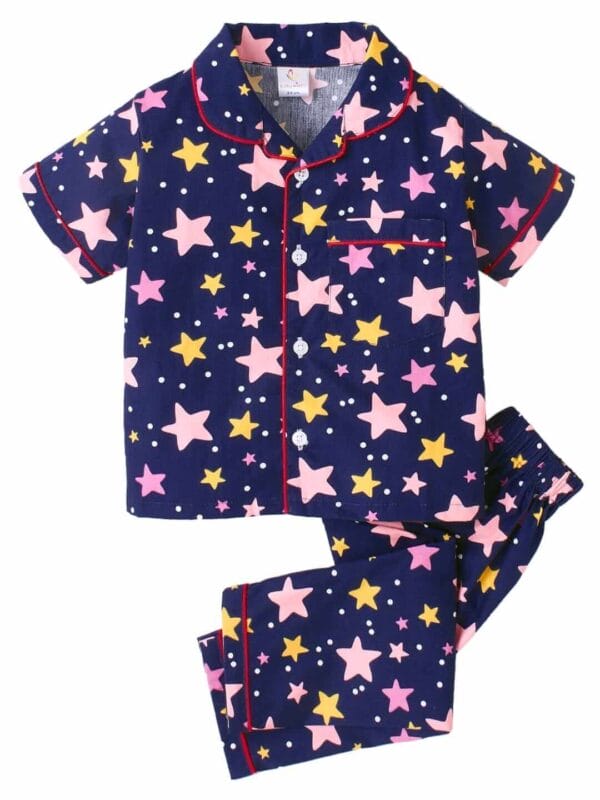 Kids Sleepsuit for Baby Boy’s and Girl’s Topwear and Pajamas Set Long Sleeve Sleepwear Baby Clothing Sets - Blue Star Universe