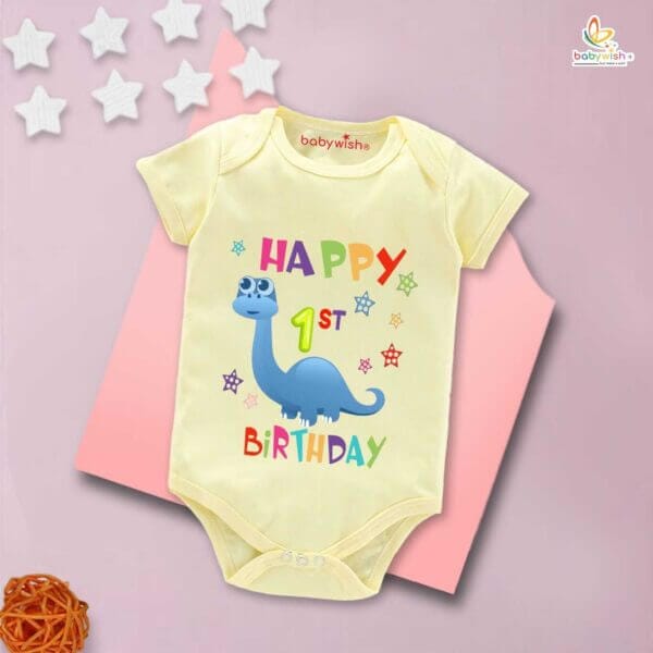 One month unisex baby romper half sleeve round neck onesie - Image 4