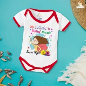 Mothers Day Special Baby Outfit Half Sleeve Unisex Romper Onesies for Newborn baby