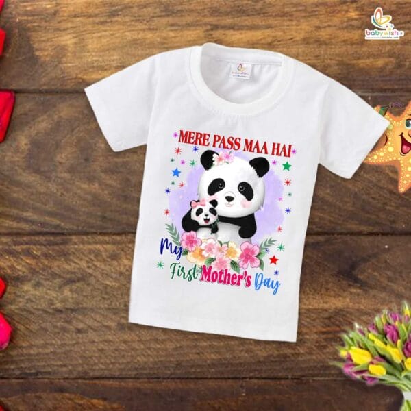 Mother's Day Special T-Shirt for Boy’s and Girl’s Half Sleeve Topwear for Unisex Kids - Image 2