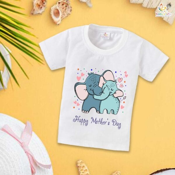Mother's Day Special T-Shirt for Boy’s and Girl’s Half Sleeve Topwear for Unisex Kids - Image 2