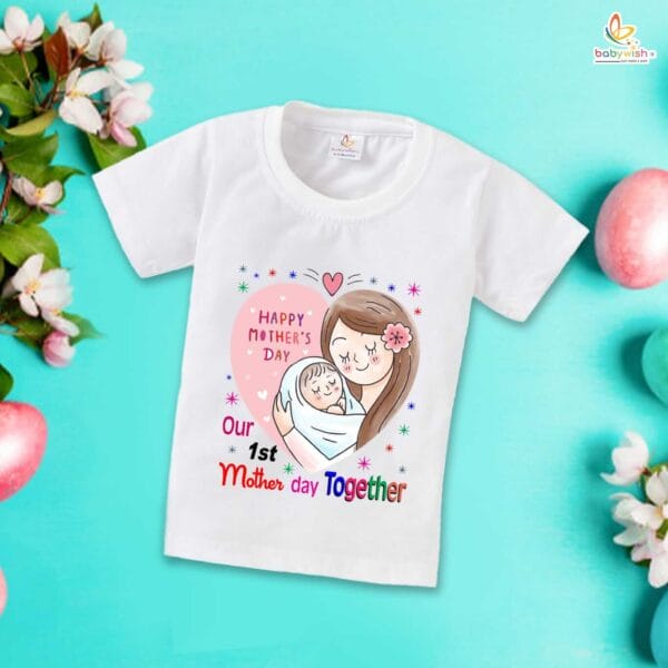 Mother's Day Special T-Shirt for Boy’s and Girl’s Half Sleeve Topwear for Unisex Kids - Image 2