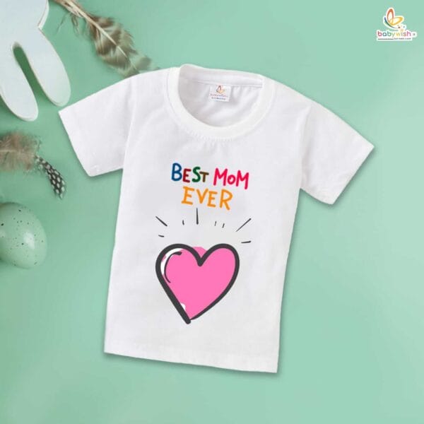 Mother's Day Special T-Shirt for Boy’s and Girl’s Half Sleeve Topwear for Unisex Kids - Image 2