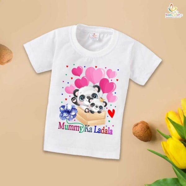 Mother's Day Special T-Shirt for Boy’s and Girl’s Half Sleeve Topwear for Unisex Kids - Image 2