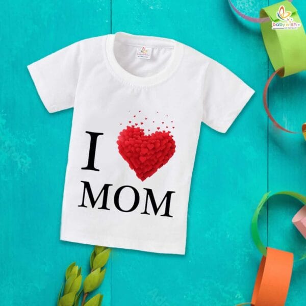 Mother's Day Special T-Shirt for Boy’s and Girl’s Half Sleeve Topwear for Unisex Kids - Image 2