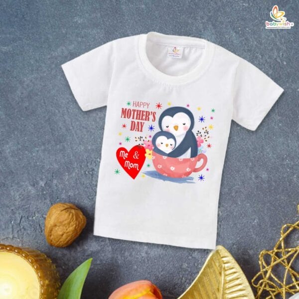 Mother's Day Special T-Shirt for Boy’s and Girl’s Half Sleeve Topwear for Unisex Kids - Image 2