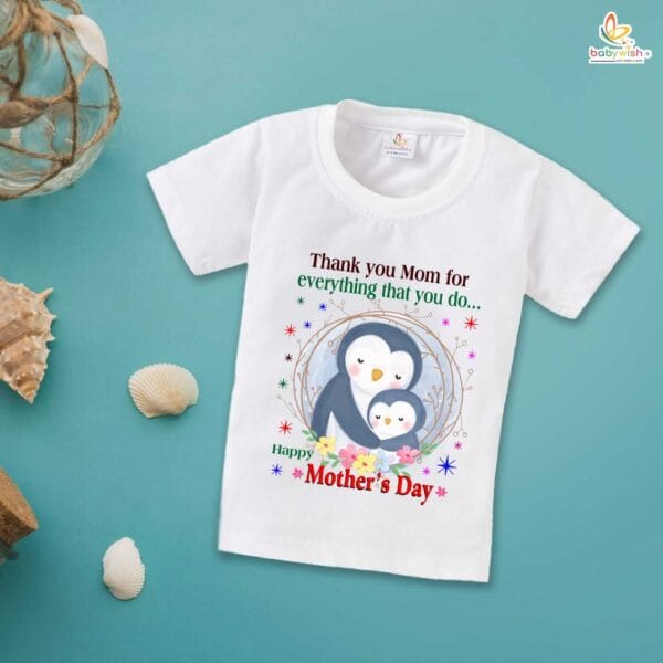 Mother's Day Special T-Shirt for Boy’s and Girl’s Half Sleeve Topwear for Unisex Kids - Image 2