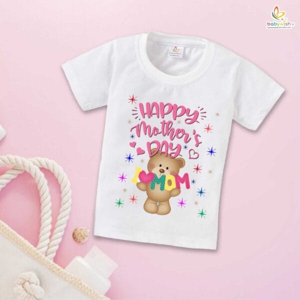 Mother's Day Special T-Shirt for Boy’s and Girl’s Half Sleeve Topwear for Unisex Kids - Image 2
