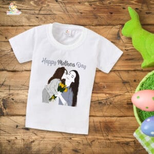 Mother's Day Special T-Shirt for Boy’s and Girl’s Half Sleeve Topwear for Unisex Kids