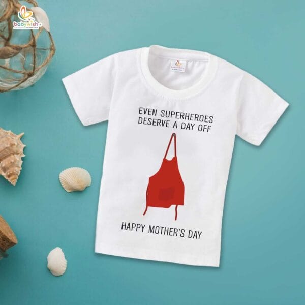 Mother's Day Special T-Shirt for Boy’s and Girl’s Half Sleeve Topwear for Unisex Kids