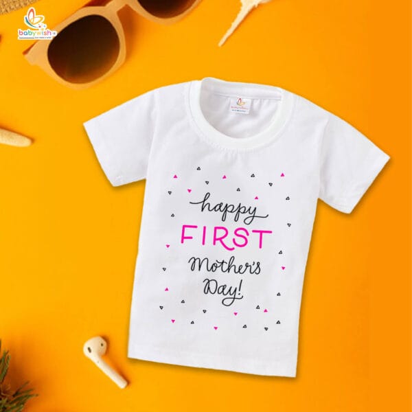 Mother's Day Special T-Shirt for Boy’s and Girl’s Half Sleeve Topwear for Unisex Kids