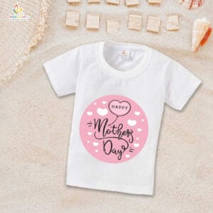 Mother's Day Special T-Shirt for Boy’s and Girl’s Half Sleeve Topwear for Unisex Kids