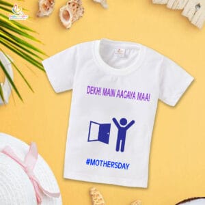 Mother's Day Special T-Shirt for Boy’s and Girl’s Half Sleeve Topwear for Unisex Kids