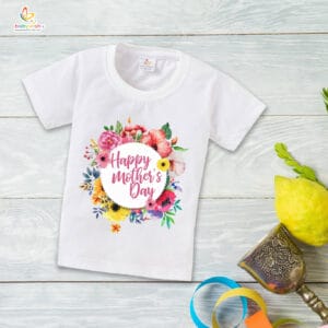 Mother's Day Special T-Shirt for Boy’s and Girl’s Half Sleeve Topwear for Unisex Kids