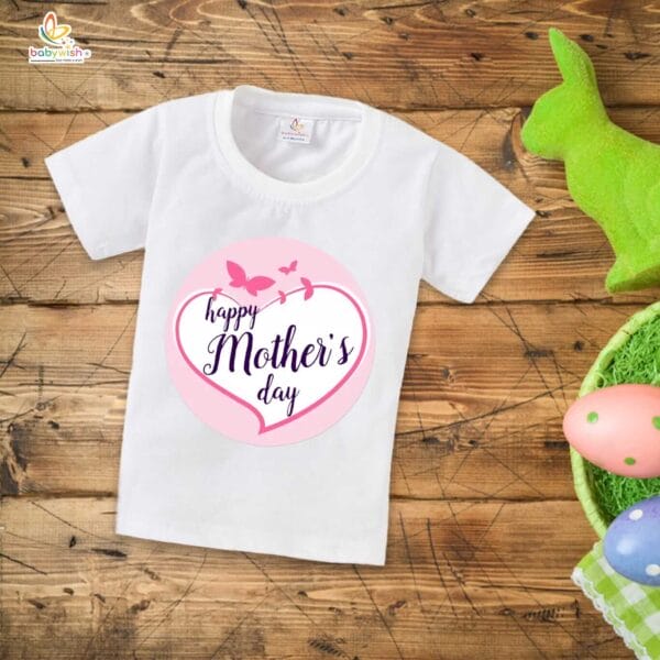 Mother's Day Special T-Shirt for Boy’s and Girl’s Half Sleeve Topwear for Unisex Kids