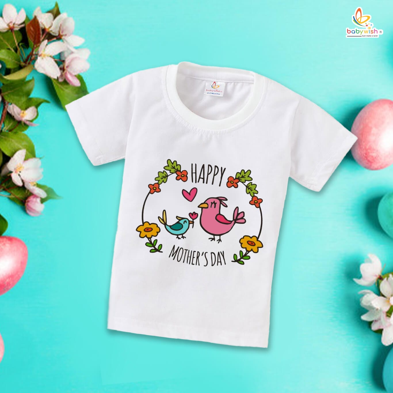 Mother's Day Special T-Shirt for Boy’s and Girl’s Half Sleeve Topwear for Unisex Kids