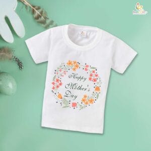 Mother's Day Special T-Shirt for Boy’s and Girl’s Half Sleeve Topwear for Unisex Kids
