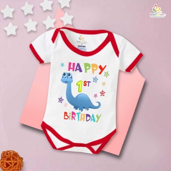 One month unisex baby romper half sleeve round neck onesie - Image 5