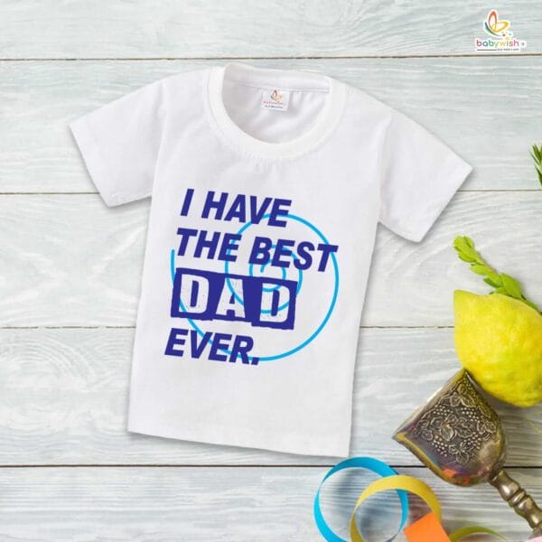 Father's Day Special T-Shirt for Boy’s and Girl’s Half Sleeve Topwear for Unisex Kids - Image 2